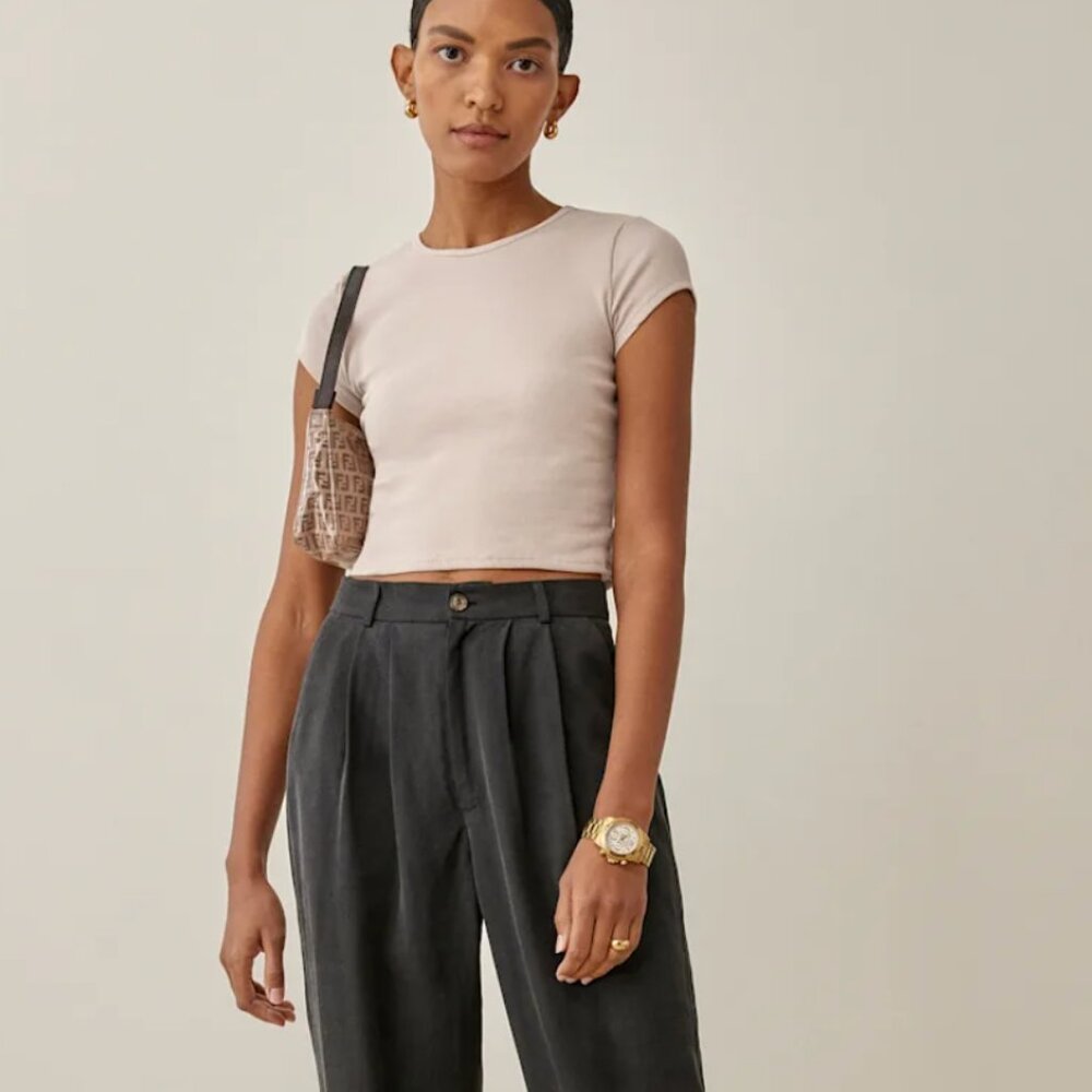 Reformation Muse Tee Natural - Size S